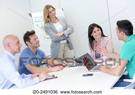 Executive meeting room. Office. View Large Photo Image Stock Photograph - Executive meeting room. Office.. Fotosearch