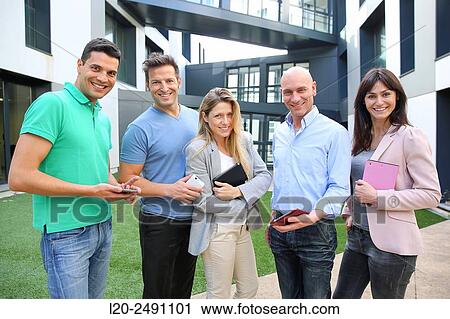 Executive Team. Exterior. Office. Coworking. View Large Photo Image Stock Image - Executive Team. Exterior. Office. Coworking.. Fotosearch