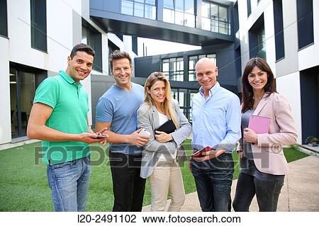 Executive Team. Exterior. Office. Coworking. View Large Photo Image Stock Image - Executive Team. Exterior. Office. Coworking.. Fotosearch