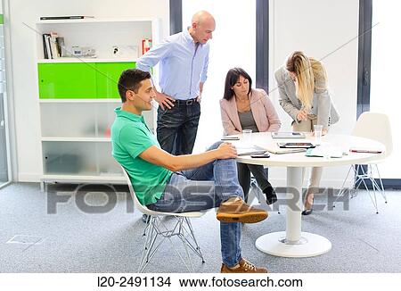 Executive team. Office. Meeting room. View Large Photo Image Picture - Executive team. Office. Meeting room.. Fotosearch