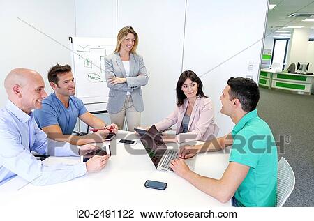 Executive team. Office. Meeting room. View Large Photo Image Stock Image - Executive team. Office. Meeting room.. Fotosearch