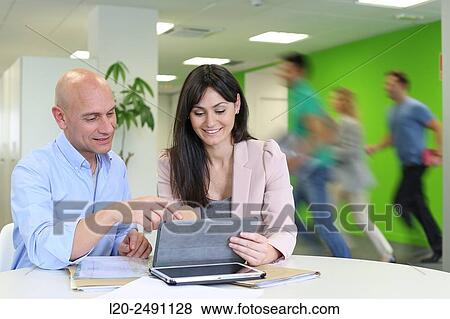 Stock Photo - Executive team. Office.. Fotosearch
