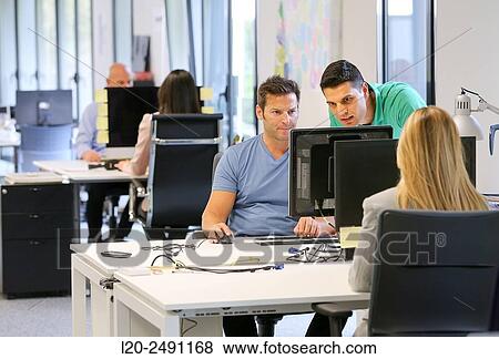 Stock Photo - Executive Team. Office.. Fotosearch