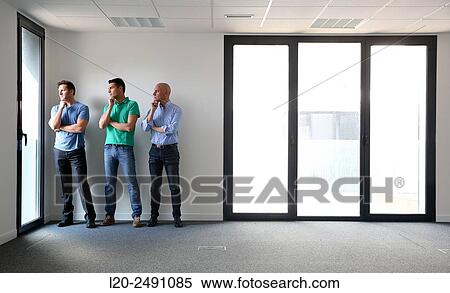 Stock Photography - Executives. Empty office building.. Fotosearch