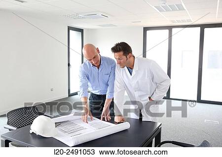 Executives. Site plan. Meeting room. Office building. View Large Photo Image Stock Image - Executives. Site plan. Meeting room. Office building.. Fotosearch