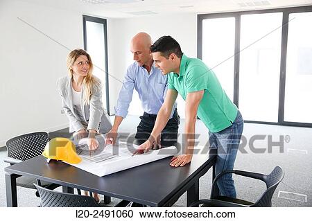 Executives. Site plan. Meeting room. Office building. View Large Photo Image Stock Image - Executives. Site plan. Meeting room. Office building.. Fotosearch