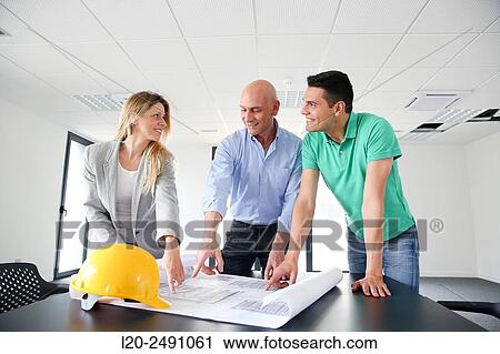 Executives. Site plan. Meeting room. Office building. View Large Photo Image Stock Image - Executives. Site plan. Meeting room. Office building.. Fotosearch