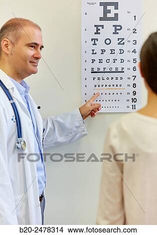 Picture - Eye exam, Medical consultation, Ambulatory Lezo, Gipuzkoa, Basque Country, Spain. Fotosearch