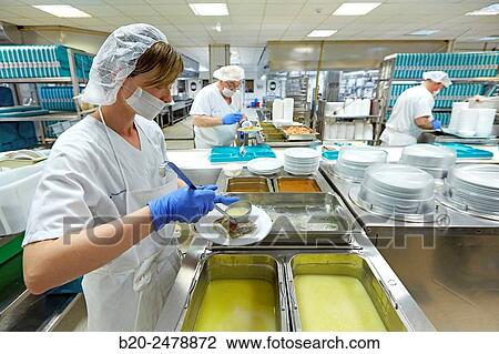 Food serving line, Hospital meal preparation, Kitchen, Hospital Donostia, San Sebastian, Gipuzkoa, Basque Country, Spain View Large Photo Image Stock Image - Food serving line, Hospital meal preparation, Kitchen, Hospital Donostia, San Sebastian, Gipuzkoa, Basque Country, Spain. Fotosearch