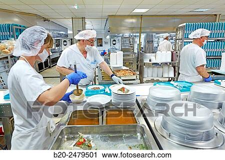 Food serving line, Hospital meal preparation, Kitchen, Hospital Donostia, San Sebastian, Gipuzkoa, Basque Country, Spain View Large Photo Image Stock Image - Food serving line, Hospital meal preparation, Kitchen, Hospital Donostia, San Sebastian, Gipuzkoa, Basque Country, Spain. Fotosearch