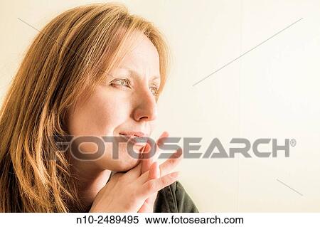 Stock Photography - Forty year old woman.. Fotosearch