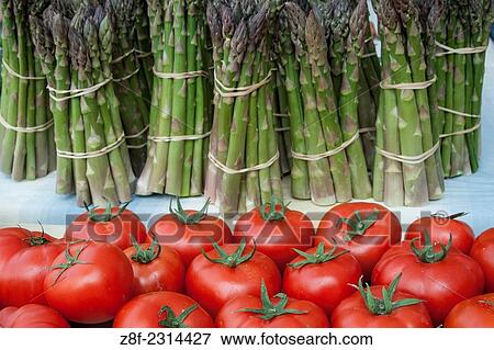 Fresh tomatoes and asparagus for sale at New York´s Union Square Greenmarket. View Large Photo Image Stock Photo - Fresh tomatoes and asparagus for sale at New York´s Union Square Greenmarket.. Fotosearch