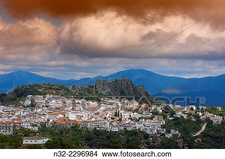Gaucín, Genal river valley, Serranía de Ronda. White Village, Málaga province, Andalusia. Spain. View Large Photo Image Picture - Gaucín, Genal river valley, Serranía de Ronda. White Village, Málaga province, Andalusia. Spain.. Fotosearch