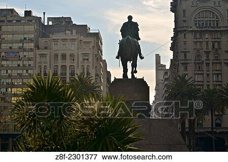 General Jose Artigas Mausoleum, father of the Uruguayan Nation next to the Salvo Palace, an Italian Gothic building, at Independence Square. View Large Photo Image Stock Photo - General Jose Artigas Mausoleum, father of the Uruguayan Nation next to the Salvo Palace, an Italian Gothic building, at Independence Square.. Fotosearch