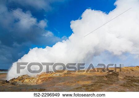 Gunnuhver, geothermal area, Reykjanes Peninsula, Southern Iceland, Iceland, Europe. View Large Photo Image Stock Photo - Gunnuhver, geothermal area, Reykjanes Peninsula, Southern Iceland, Iceland, Europe.. Fotosearch