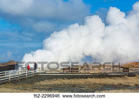 Gunnuhver, geothermal area, Reykjanes Peninsula, Southern Iceland, Iceland, Europe. View Large Photo Image Stock Photograph - Gunnuhver, geothermal area, Reykjanes Peninsula, Southern Iceland, Iceland, Europe.. Fotosearch