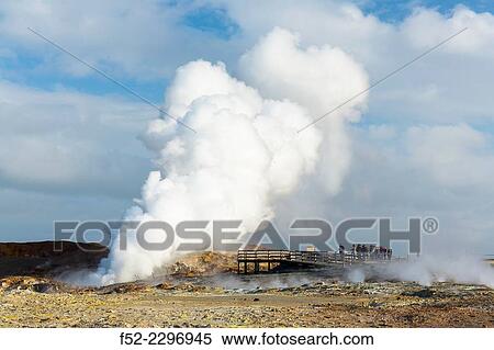 Gunnuhver, geothermal area, Reykjanes Peninsula, Southern Iceland, Iceland, Europe. View Large Photo Image Stock Photography - Gunnuhver, geothermal area, Reykjanes Peninsula, Southern Iceland, Iceland, Europe.. Fotosearch