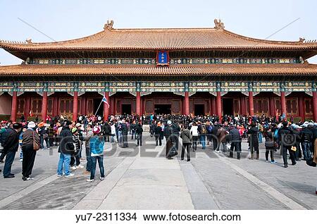 Hall of Supreme Harmony (Taihedian) on the Outer Court of Frobidden City. View Large Photo Image Picture - Hall of Supreme Harmony (Taihedian) on the Outer Court of Frobidden City.. Fotosearch