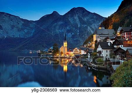 Hallstatt, Austria. View Large Photo Image Stock Photo - Hallstatt, Austria.. Fotosearch