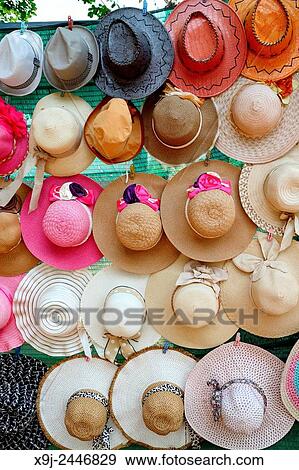 Hats for sale, Siem Reap, Cambodia View Large Photo Image Stock Photo - Hats for sale, Siem Reap, Cambodia. Fotosearch
