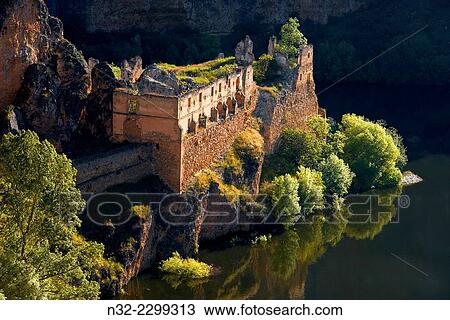 Hoces del Duraton, Duratón river gorges, Nuestra Señora de la Hoz monastery, Hoces del Río Duratón Natural Park, Segovia province, Castilla-Leon, Spain. View Large Photo Image Stock Image - Hoces del Duraton, Duratón river gorges, Nuestra Señora de la Hoz monastery, Hoces del Río Duratón Natural Park, Segovia province, Castilla-Leon, Spain.. Fotosearch