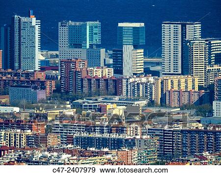 Hotels, Diagonal Mar, Barcelona, Catalonia, Spain View Large Photo Image Stock Photo - Hotels, Diagonal Mar, Barcelona, Catalonia, Spain. Fotosearch