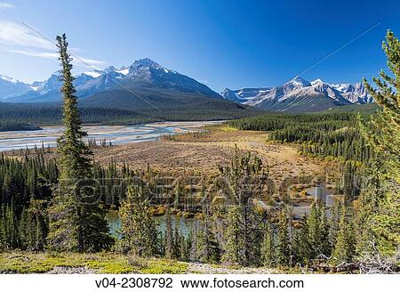 Howse Valley at the Columbia Icefield Parkways, Alberta, Canada View Large Photo Image Stock Image - Howse Valley at the Columbia Icefield Parkways, Alberta, Canada. Fotosearch