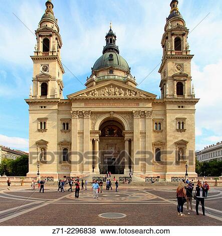 Hungary, Budapest, St Stephen Basilica. View Large Photo Image Stock Photo - Hungary, Budapest, St Stephen Basilica.. Fotosearch