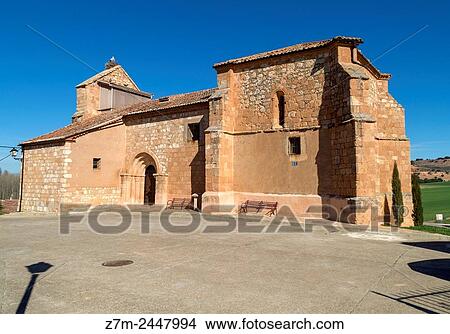Picture - Iglesia de San Juan. Mazagatos. Segovia province. Castile-Leon. Spain.. Fotosearch