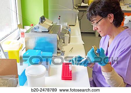 Stock Photo - Immunocytochemistry, Anatomic Pathology, Hospital Donostia, San Sebastian, Gipuzkoa, Basque Country, Spain. Fotosearch