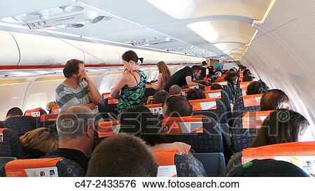 Inside airplane View Large Photo Image Stock Photograph - Inside airplane. Fotosearch