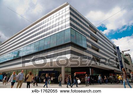 Karstadt department store Zeil main pedestrians shopping street Frankfurt am Main city state of Hesse Germany Europe View Large Photo Image Stock Photography - Karstadt department store Zeil main pedestrians shopping street Frankfurt am Main city state of Hesse Germany Europe. Fotosearch