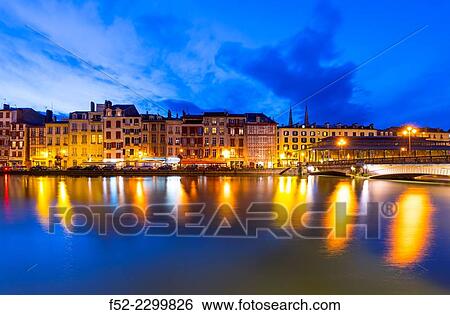 La Nive River, Bayona, Pyrénées-Atlantiques department, Aquitania, France. View Large Photo Image Stock Photograph - La Nive River, Bayona, Pyrénées-Atlantiques department, Aquitania, France.. Fotosearch