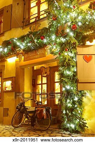 La Petite Venise (Little Venice) restaurant with Christmas decoration. Colmar. Wine route. Haut-Rhin. Alsace. France. View Large Photo Image Stock Image - La Petite Venise (Little Venice) restaurant with Christmas decoration. Colmar. Wine route. Haut-Rhin. Alsace. France.. Fotosearch