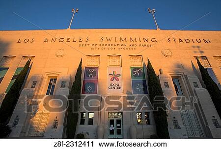 Los Angeles Swimming Stadium, Expo Center, Exposition Park, Los Angeles, California, USA. View Large Photo Image Stock Image - Los Angeles Swimming Stadium, Expo Center, Exposition Park, Los Angeles, California, USA.. Fotosearch