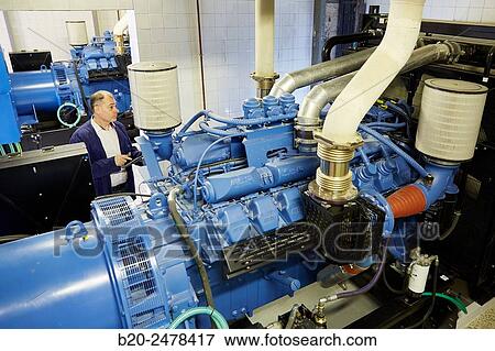 Maintenance worker, Cogeneration engine, Electric generator, uninterrupted electric service, Hospital Donostia, San Sebastian, Gipuzkoa, Basque Country, Spain View Large Photo Image Stock Photo - Maintenance worker, Cogeneration engine, Electric generator, uninterrupted electric service, Hospital Donostia, San Sebastian, Gipuzkoa, Basque Country, Spain. Fotosearch