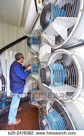 Maintenance worker, Cooling fans, Electric generator, uninterrupted electric service, Hospital Donostia, San Sebastian, Gipuzkoa, Basque Country, Spain View Large Photo Image Stock Image - Maintenance worker, Cooling fans, Electric generator, uninterrupted electric service, Hospital Donostia, San Sebastian, Gipuzkoa, Basque Country, Spain. Fotosearch