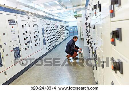 Maintenance worker, Overview Low Voltage, Wiring, Electrical panels, Hospital Donostia, San Sebastian, Gipuzkoa, Basque Country, Spain View Large Photo Image Picture - Maintenance worker, Overview Low Voltage, Wiring, Electrical panels, Hospital Donostia, San Sebastian, Gipuzkoa, Basque Country, Spain. Fotosearch