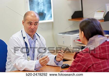 Stock Image - Medical consultation, Ambulatory Lezo, Gipuzkoa, Basque Country, Spain. Fotosearch