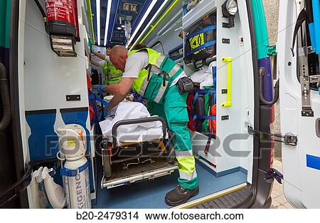 Medicalized ambulance, Emergency room, Hospital Donostia, San Sebastian, Gipuzkoa, Basque Country, Spain View Large Photo Image Picture - Medicalized ambulance, Emergency room, Hospital Donostia, San Sebastian, Gipuzkoa, Basque Country, Spain. Fotosearch
