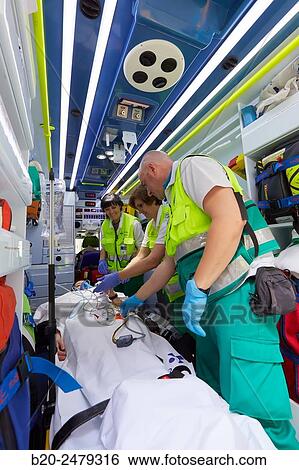 Medicalized ambulance, Emergency room, Hospital Donostia, San Sebastian, Gipuzkoa, Basque Country, Spain View Large Photo Image Stock Photograph - Medicalized ambulance, Emergency room, Hospital Donostia, San Sebastian, Gipuzkoa, Basque Country, Spain. Fotosearch