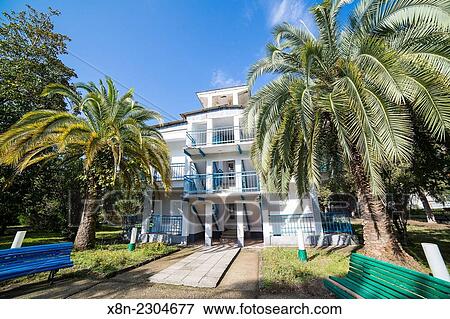 Modern hotel building, Tsandripsh, Abkhazia. View Large Photo Image Stock Photo - Modern hotel building, Tsandripsh, Abkhazia.. Fotosearch