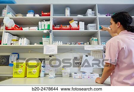 Nurse preparing medication, Nursing control, Plant hospitalization, Hospital Donostia, San Sebastian, Gipuzkoa, Basque Country, Spain View Large Photo Image Picture - Nurse preparing medication, Nursing control, Plant hospitalization, Hospital Donostia, San Sebastian, Gipuzkoa, Basque Country, Spain. Fotosearch