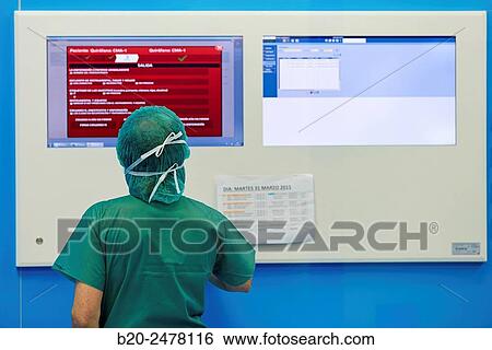 Stock Photograph - Operating room, Ambulatory Surgery, Hospital Donostia, San Sebastian, Gipuzkoa, Basque Country, Spain. Fotosearch