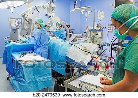 Operating room, Brain operation, Neurosurgery, Hospital Donostia, San Sebastian, Gipuzkoa, Basque Country, Spain View Large Photo Image Stock Photo - Operating room, Brain operation, Neurosurgery, Hospital Donostia, San Sebastian, Gipuzkoa, Basque Country, Spain. Fotosearch