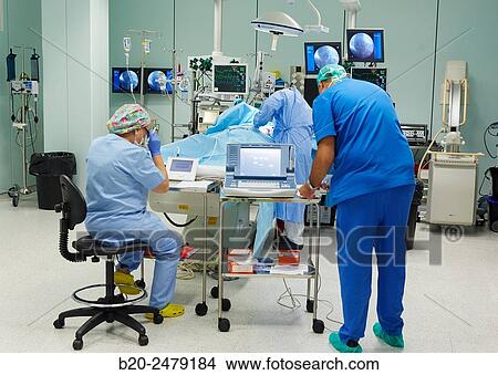 Operating room for placement of defibrillator. Intensive Care Unit ICU, Hospital Donostia, San Sebastian, Gipuzkoa, Basque Country, Spain View Large Photo Image Picture - Operating room for placement of defibrillator. Intensive Care Unit ICU, Hospital Donostia, San Sebastian, Gipuzkoa, Basque Country, Spain. Fotosearch