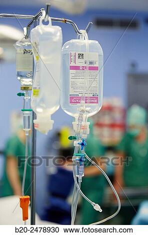 Stock Image - Operating room, Prostate cancer robotic surgery, Da Vinci surgical robot, Urology, Hospital Donostia, San Sebastian, Gipuzkoa, Basque Country, Spain. Fotosearch