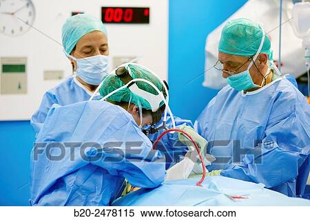 Stock Photography - Otolaryngologist intervention, ORL, Operating room, Ambulatory Surgery, Hospital Donostia, San Sebastian, Gipuzkoa, Basque Country, Spain. Fotosearch