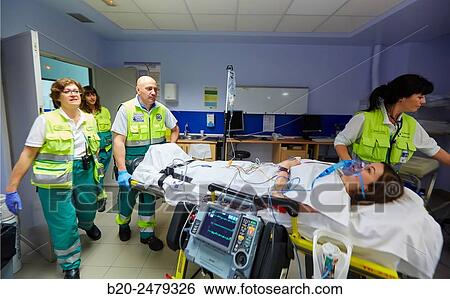 Patient transfer stretcher, Emergency room, Hospital Donostia, San Sebastian, Gipuzkoa, Basque Country, Spain View Large Photo Image Stock Photograph - Patient transfer stretcher, Emergency room, Hospital Donostia, San Sebastian, Gipuzkoa, Basque Country, Spain. Fotosearch