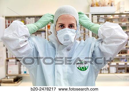 Personal protective equipment, protection for the care of patients with infectious diseases (Ebola), Drugs store, Nursing station, Hospital Donostia, San Sebastian, Gipuzkoa, Basque Country, Spain View Large Photo Image Stock Photo - Personal protective equipment, protection for the care of patients with infectious diseases (Ebola), Drugs store, Nursing station, Hospital Donostia, San Sebastian, Gipuzkoa, Basque Country, Spain. Fotosearch